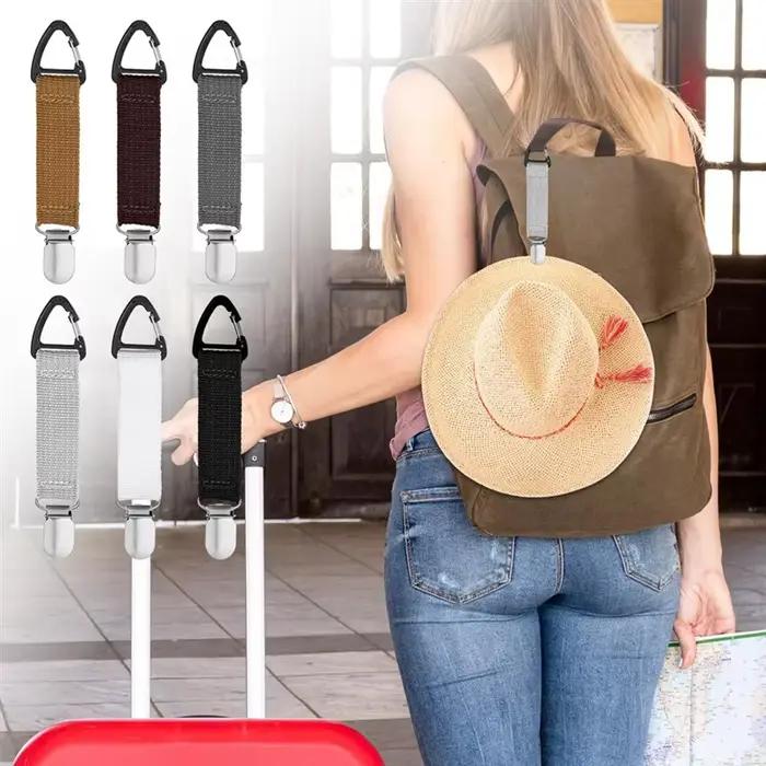 RALCA-clip à chapeau élastique, pour voyage 6 pièces, porte-chapeau pour sacs de voyage, sacs à dos,
