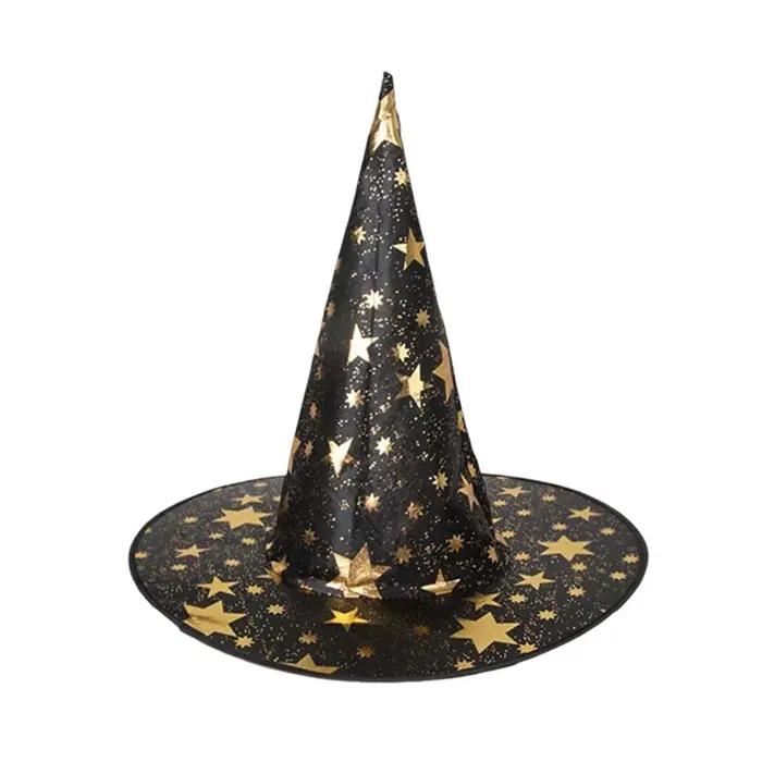 Chapeau d'Halloween pour enfants et adultes, déguisement de magicien, chapeau pentagramme de magicie