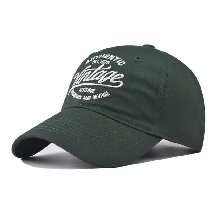 Casquette de baseball unisexe vintage américaine brodée, réglable, pour hommes et femmes, idéale pou