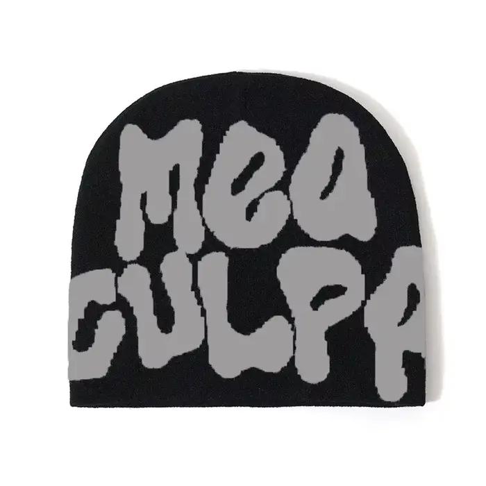 Bonnets tricotés pour hommes et femmes, casquette de qualité, Mea Culpa Y2k, chaud, à la mode, cent 