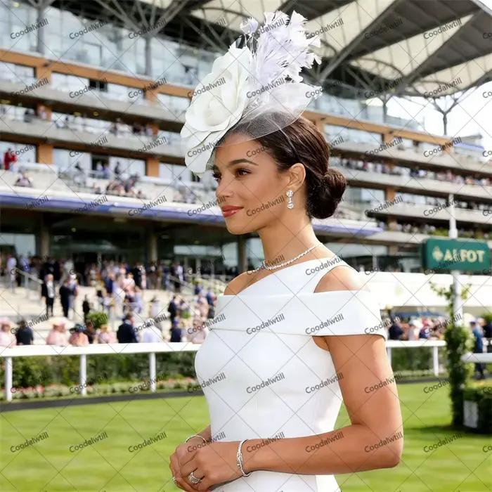 Mariage grande fleur Fascinator chapeau pour femmes Royal Ascot chapeaux dames église course fête ch
