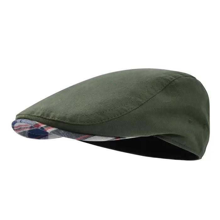 JANGOUL-Casquette plate en lin pour homme, chapeau classique ajustable, style gavroche, décontracté