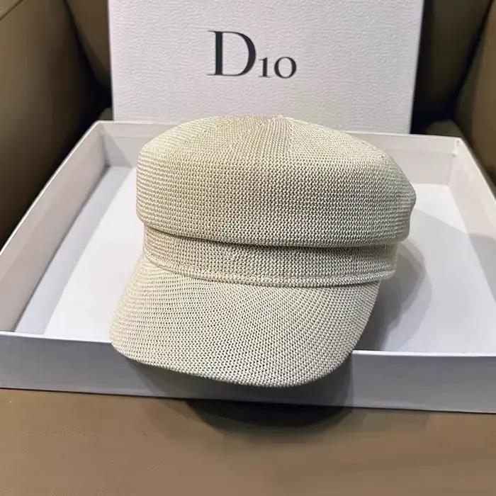 Béret en lin élégant pour femme, style français, printemps-été, bérets plats unis pour femme, pour l