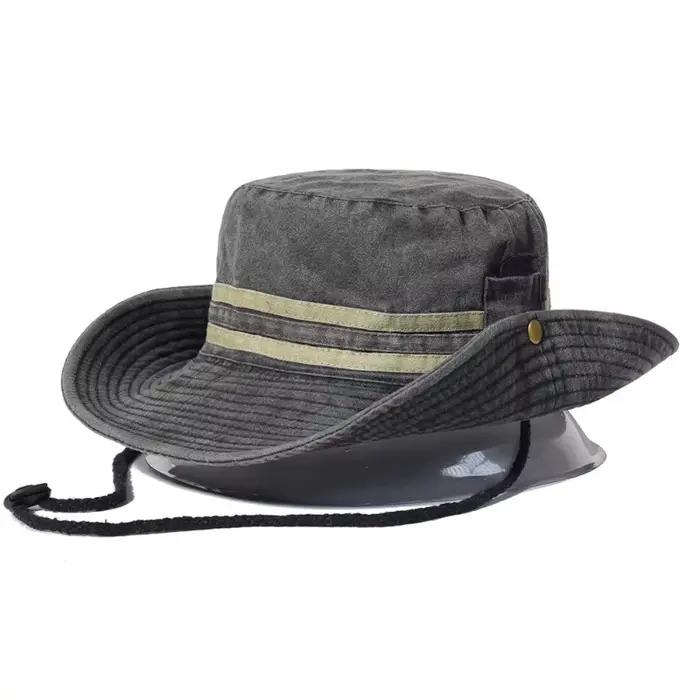 Chapeau de soleil pour la pêche et la randonnée, pour hommes et femmes, chapeau bob à large bord, ch