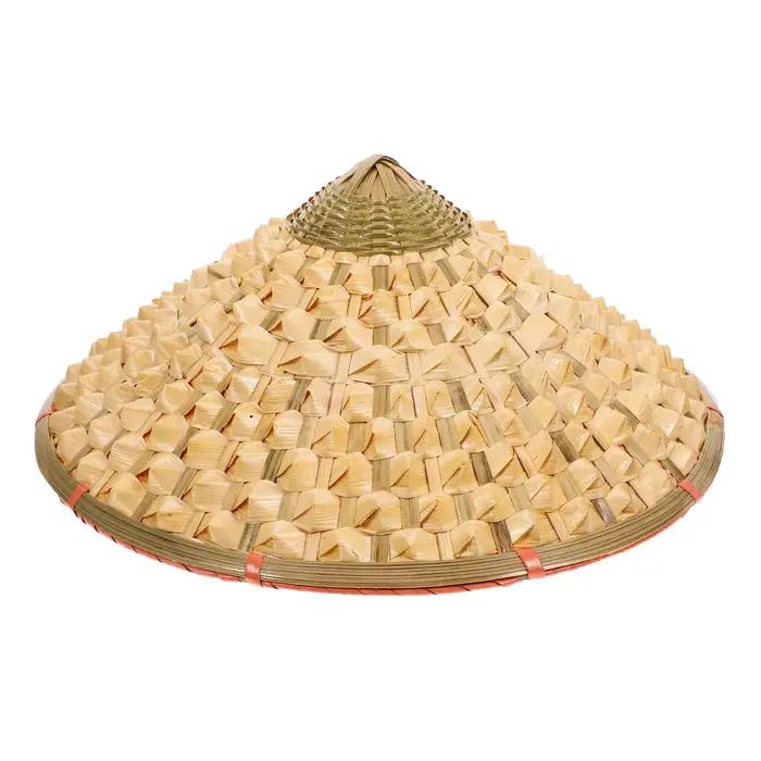 Chapeau décoratif tissé en bambou de Style chinois, pour fête, Cosplay, spectacle sur scène et activ