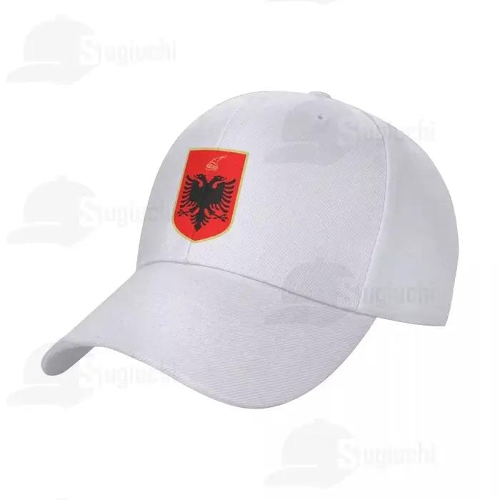 Casquette de baseball unisexe réglable avec emblème national de l'Albanie et blason du soleil 2025 –