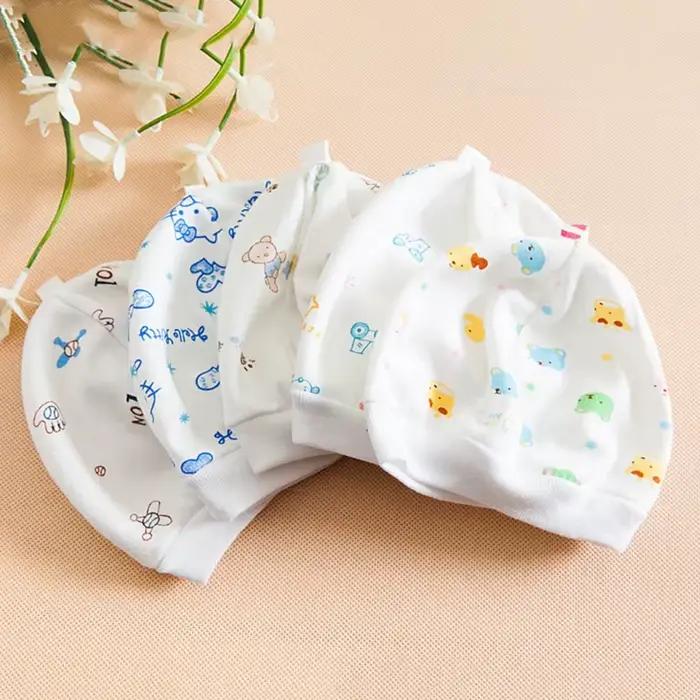 Chapeaux de bébé unisexe, mignons, chauds, doux, mélange de coton, dessin animé, pour nouveau-né, ba