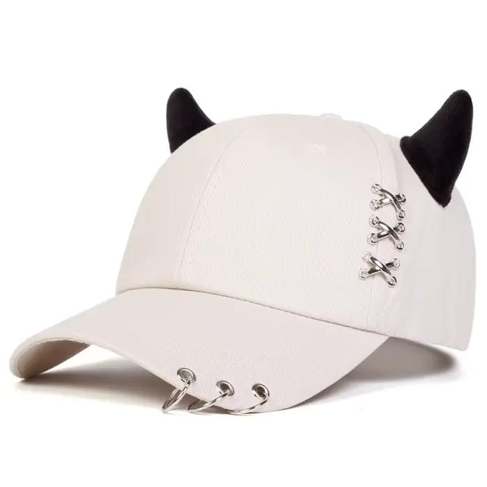 Casquettes de Baseball réglables décontractées corne de vache casquette de canard de rue en plein ai