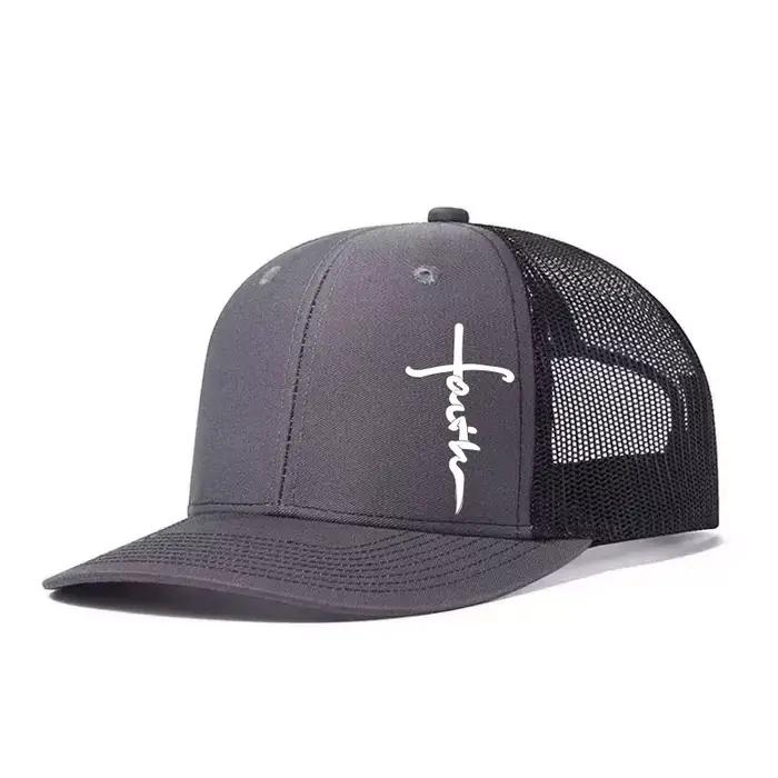 Casquette de baseball réglable à imprimé croisé, style classique Snapback, respirante, en maille, po