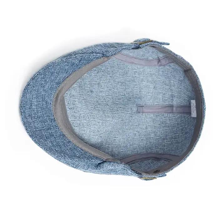 Nouveau été mince Double boutonnage béret mode hommes Vintage visière casquette plate femmes chapeau