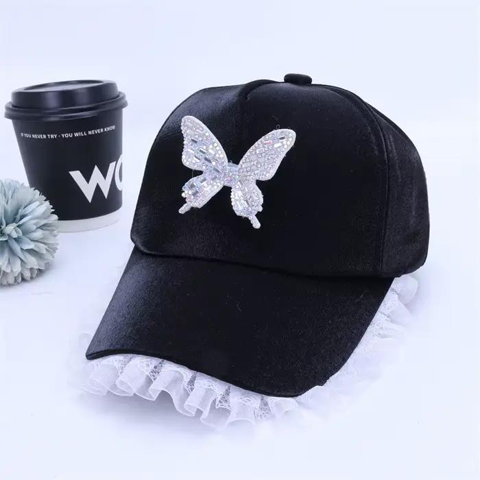 Casquette de Baseball en dentelle pour bébé fille, jolie casquette de soleil d'été en plein air pour