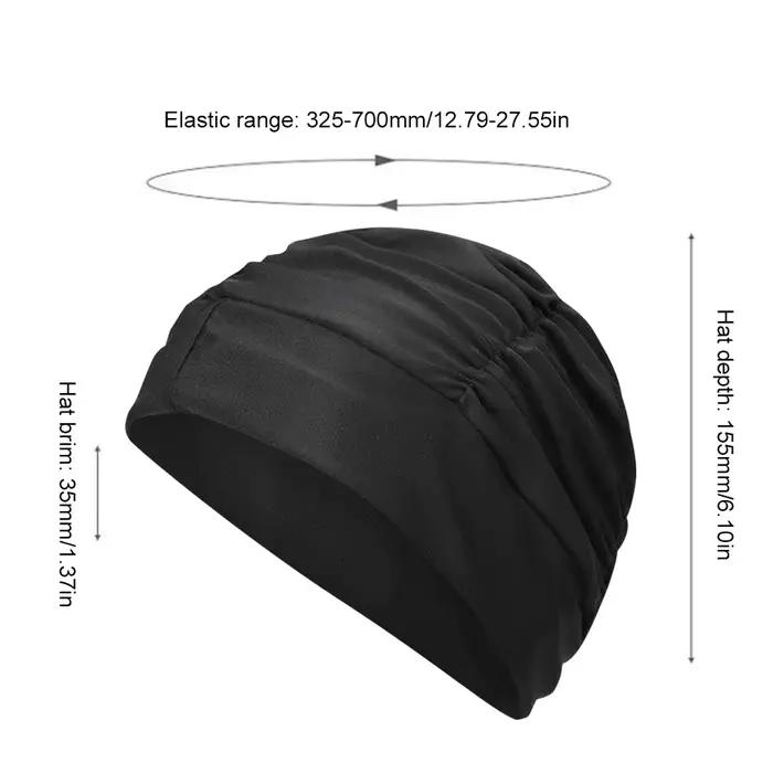 Bonnet de bain en tissu imprimé, respirant, surdimensionné, léger, élastique et flexible, pour la pl