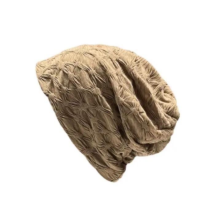 Bonnet décontracté pour femme, fin, respirant, style slouchy, couleur unie, pour l'été et le printem