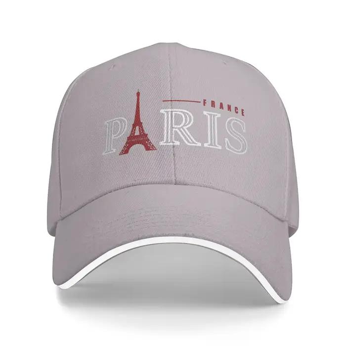 Tour Eiffel et Paris Design casquette de Baseball unisexe-adolescents personnalisé bricolage camionn