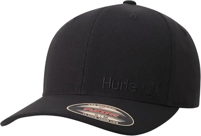Casquette de baseball H-Hurley pour homme, modèle Flexfit à visière courbée, style trucker ajusté, a