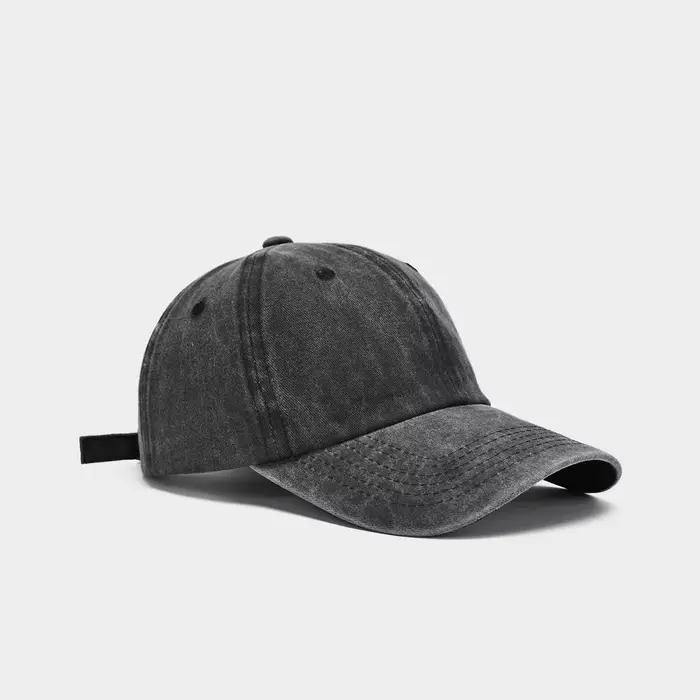 Casquette de Baseball en Coton Délavé pour Homme et Femme, Chapeau Vintage, Hip Hop, Solide, Documen
