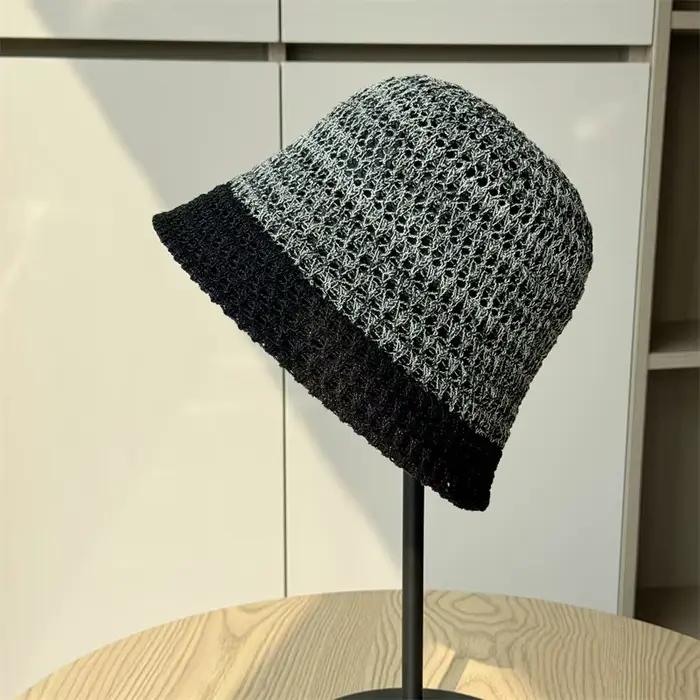 Chapeau seau ajouré japonais pour femmes, Protection solaire d'été, résistant aux UV, pour activités