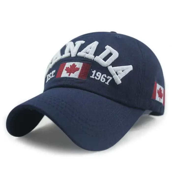 Mode coton Canada casquette de Baseball drapeau du Canada chapeau Snapback réglable hommes casquette