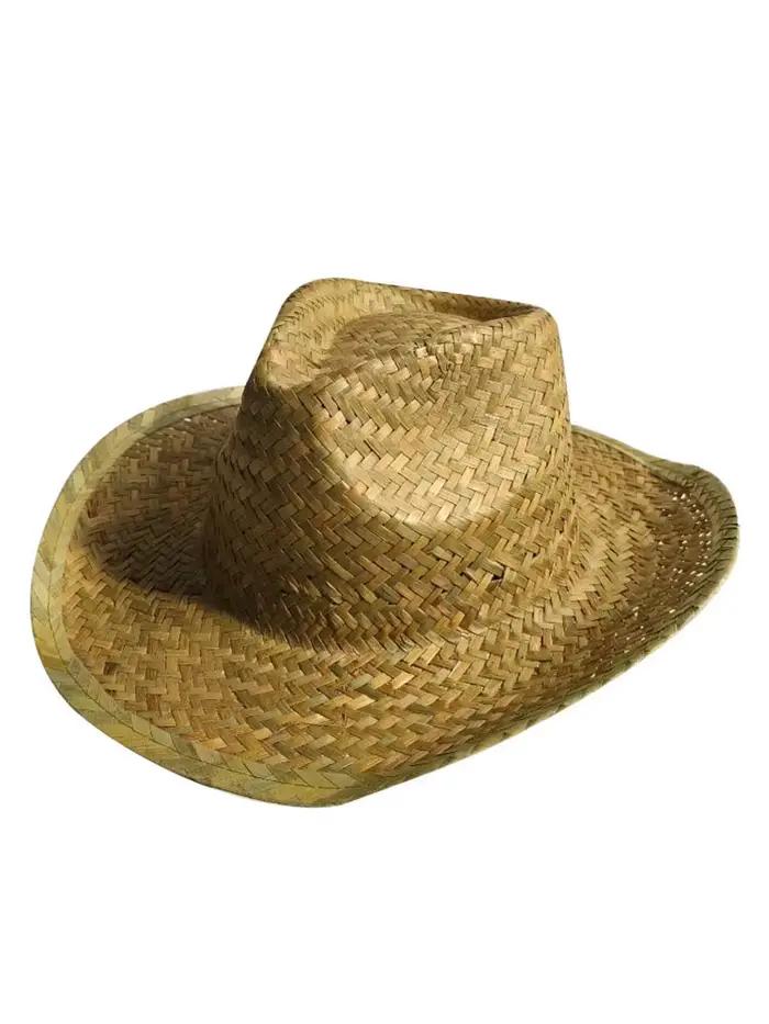 Chapeau de paille à large bord, chapeau de Cowboy occidental, tendance, Beache, randonnée, casquette