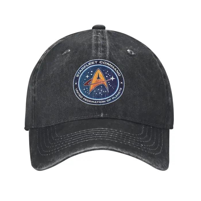 Casquette en jean délavé Star Treks, série TV science-fiction, casquette de baseball décontractée, c