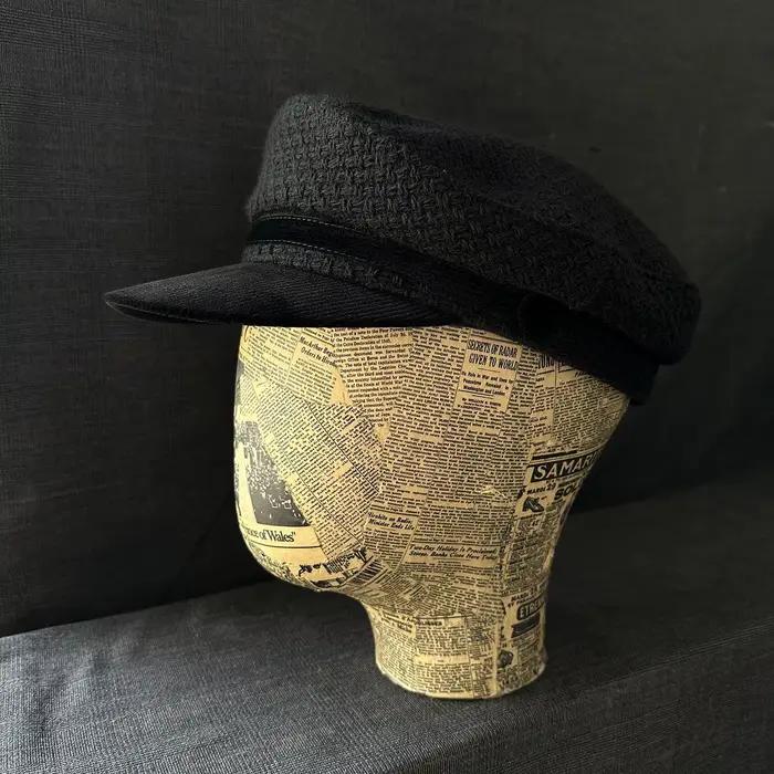 Casquette navale britannique japonaise unisexe, chapeau plat tendance, couleur unie, casquette à vis