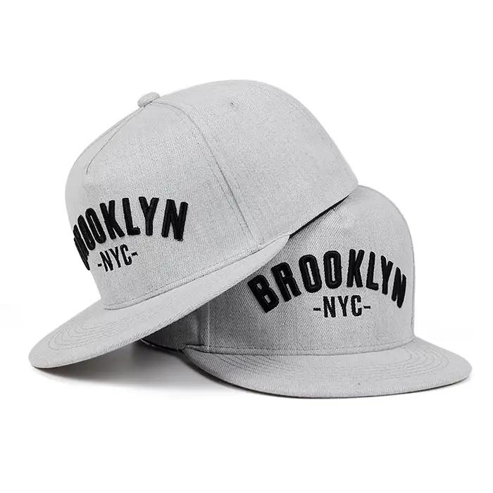 BROOKLYN lettre brodée casquette snapback hommes mode coton % chapeau ajusté sports de plein air loi
