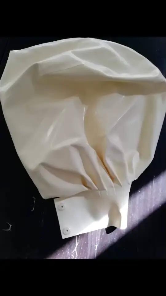 Chapeaux en Latex Hijab à Capuche, Robe de Tête Faite à la Main, Écharpe de Nonne, Encolure de la ra