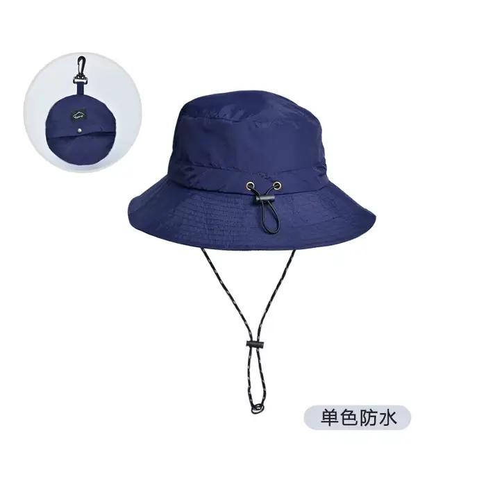 Chapeau seau imperméable pour femmes et hommes-Protection UV chapeau de soleil de plage pêche Safari
