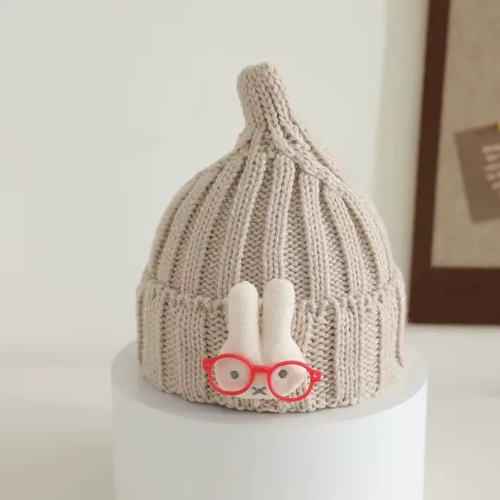 BabYa mignon bébé tricoté chapeau mode hiver oreille Protection chapeaux pour enfants BABI dessin an