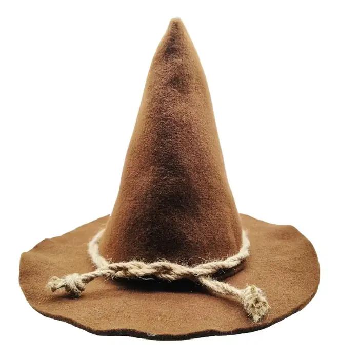 Chapeau de sorcière épouvantail léger, chapeau de jeu de rôle d'halloween, couvre-chef à la mode pou