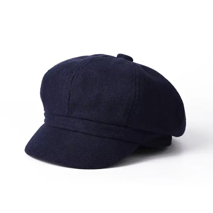 COKK-Béret Octogonal Rétro pour Femme, Casquette de Peintre, Garde au Chaud, Casquette Gavroche Déco