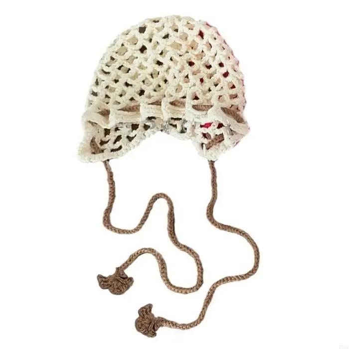 Chapeau respirant en Crochet, tricoté à main, réglable, tête mort, pliable, pour usage quotidien occ