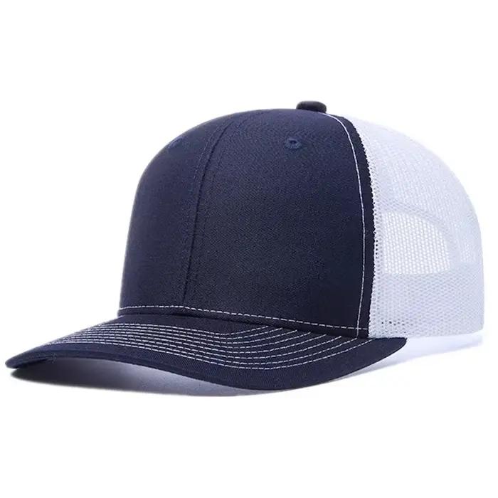 Offre spéciale casquette unisexe à bord légèrement incurvé Style chapeau de camionneur hommes et fem