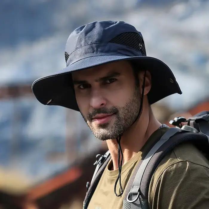 Nouveau Bob hommes seau de pêche chapeaux Anti-UV automne hiver Panama Protection extérieure pour le