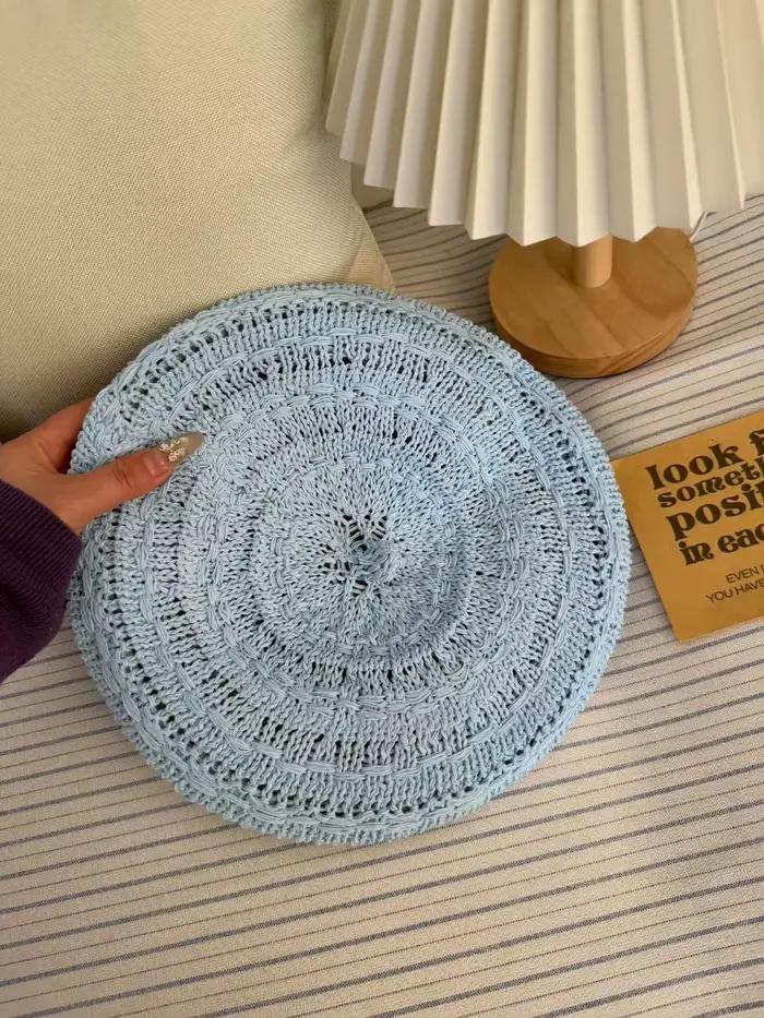 Nouveaux Bérets d'été pour femmes, respirants et ajourés, parfaits pour l'extérieur, casquettes asso