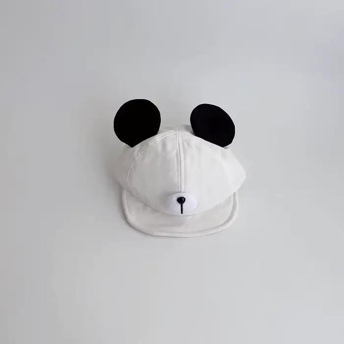 Mignon ours oreille bébé chapeau enfants garçon fille doux coton Peaked Bonnet casquettes enfants de