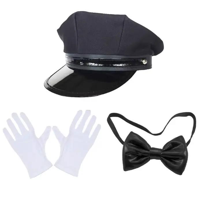 Costume Chauffeur Chapeau Chauffeur Nouveauté Accessoires Costume Chauffeur Limousine Gants