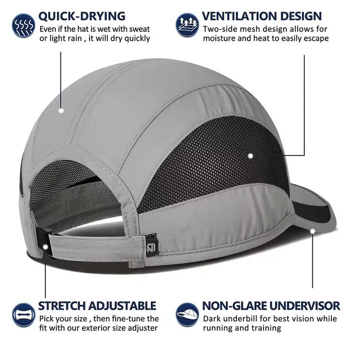 GADIEMKENSD été pour hommes sport course sueur casquette de Baseball mâle Golf séchage rapide femmes