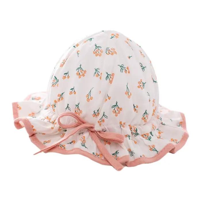 Chapeau de bébé léger et respirant, joli nœud, visières à cordon de serrage, chapeau pour bébé, pare