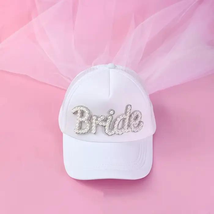 Bach-Chapeau de mariée pour enterrement de vie de jeune fille, accessoire de décoration pour fête pr