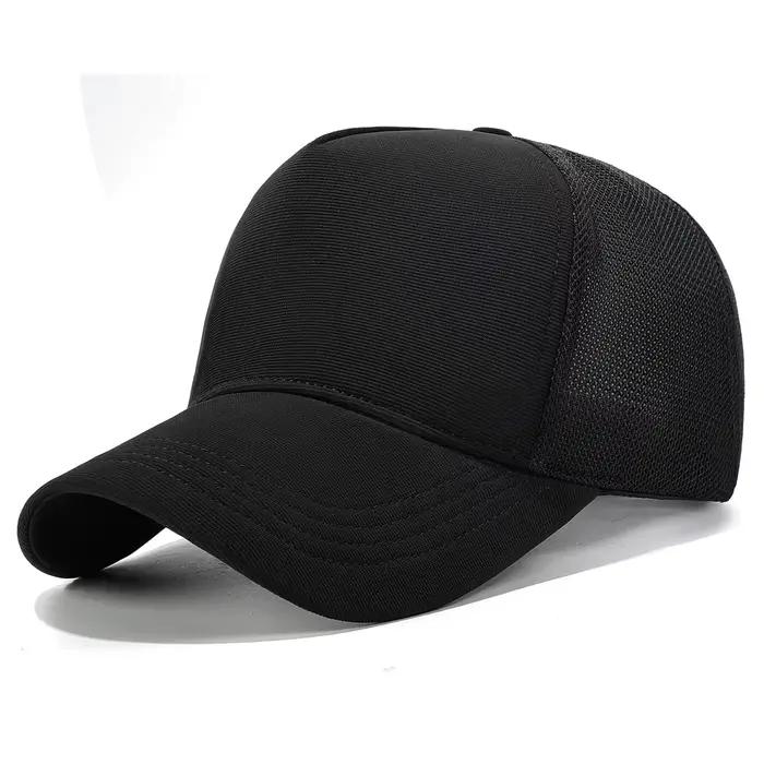 Casquette plate unie à large bord, casquette de baseball homme quatre saisons pour l'extérieur, casq
