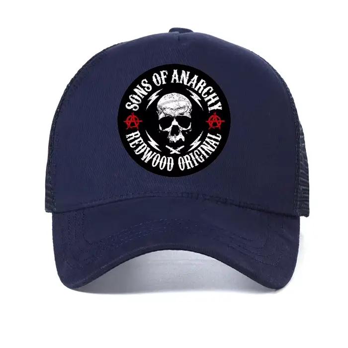 Casquette de baseball SAMCRO SOA Sons of Anarchy Skull, casquette snapback décontractée, casquette d