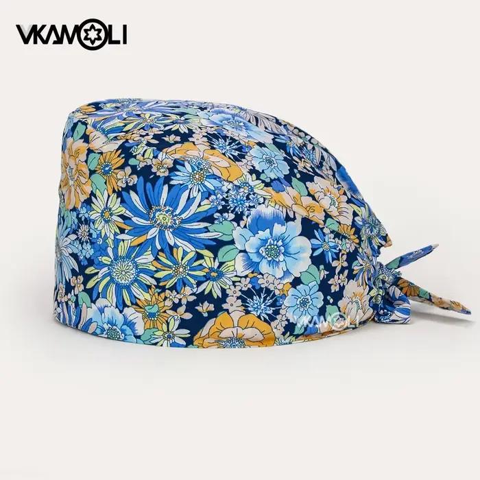 Casquette de gIslande médicale en coton imprimé pour hommes et femmes, casquette UC, salon de beauté