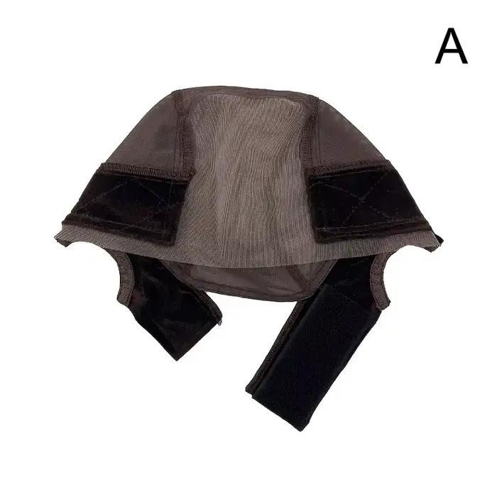 Bonnet de perruque en dentelle pour femme, antidérapant, avec velcro réglable, en velours, pour la c
