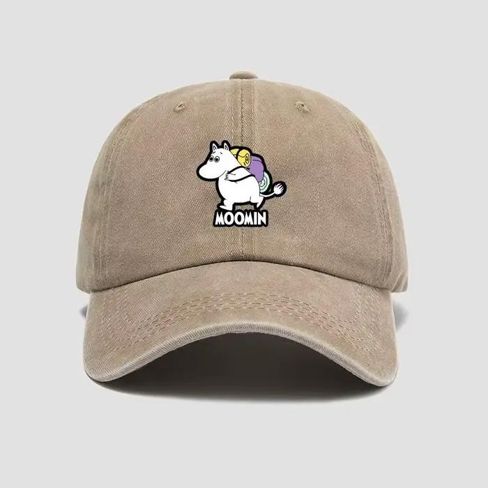 Casquette de baseball Moomin, imprimé dessin animé haute fidélité, pour hommes et femmes, chapeau de