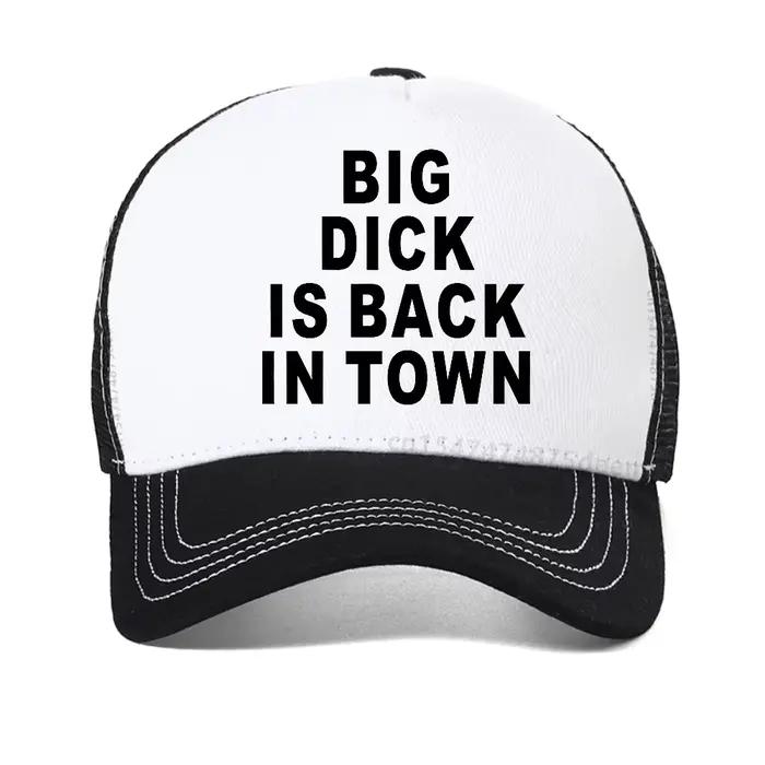 Casquette de baseball Big Dick Is Back In Town, style décontracté, en maille respirante, unisexe, av