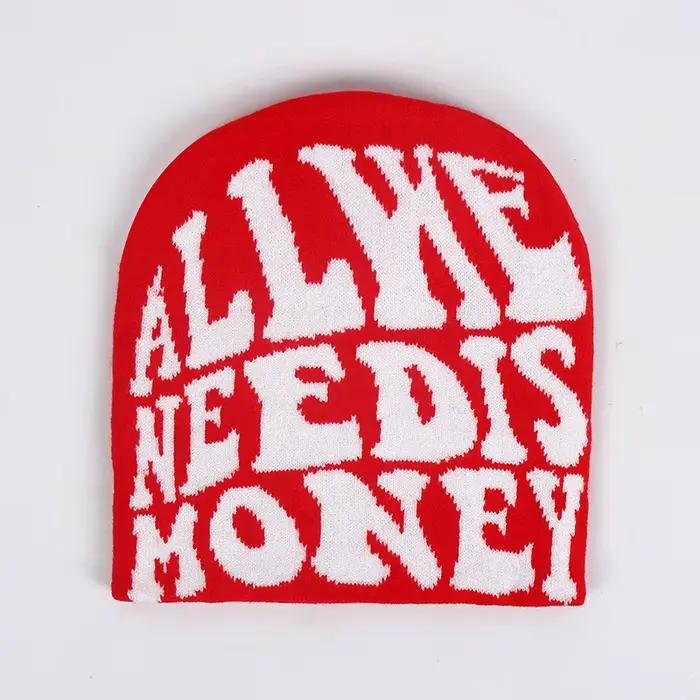 Bonnet en laine acrylique Y2K pour femme, bonnets chauds, casquette Harajuku Hip Hop, Skullies décon