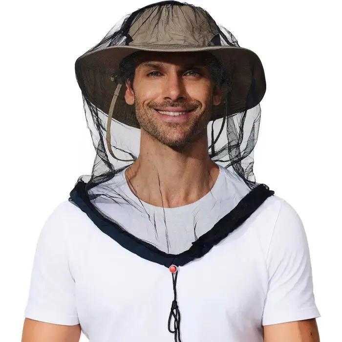 Chapeau anti-moustique masque anti-moustique extérieur moustiquaire masque apiculture pêche Protecti