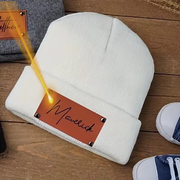 Nom personnalisé, bonnet en tricot personnalisé pour jeunes – Respirant et chaud – Parfait pour les 