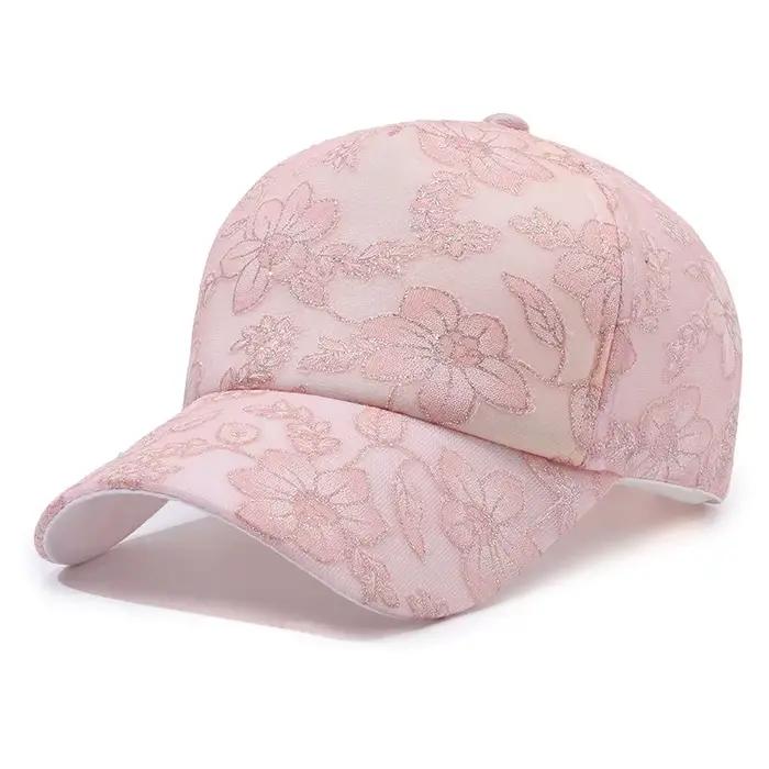 Chapeau de soleil en dentelle léger pour femme – Casquette de baseball respirante et protection UV |